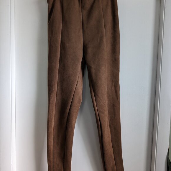 Loft Brown Suede Leggings - Size S - Picture 1 of 3